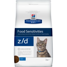 Hill's PD z/d Low All корм для кошек при аллергии. 2 кг
